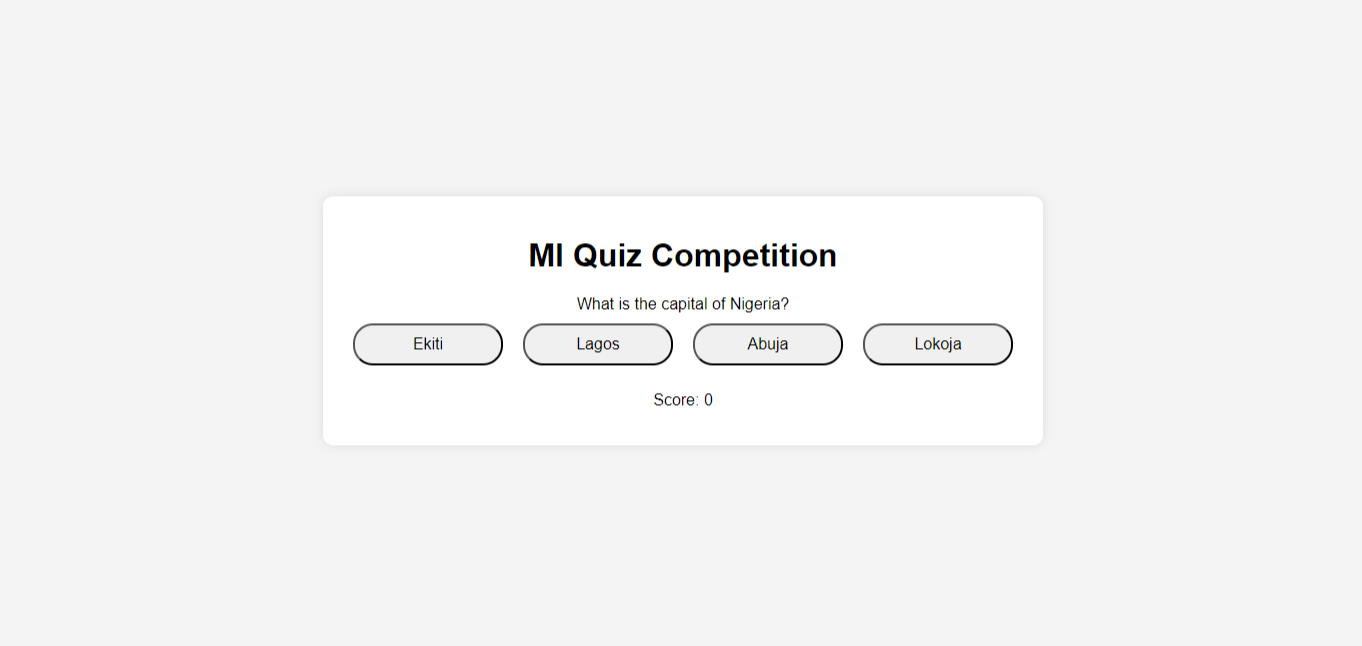 a quiz app