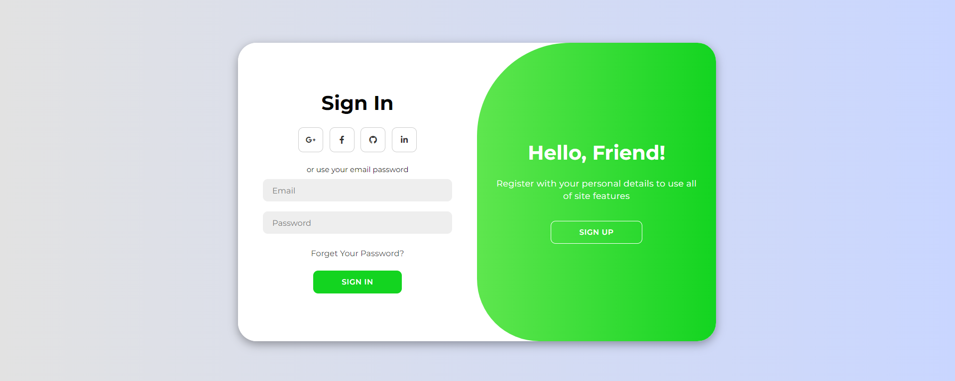 A Modern Login Form